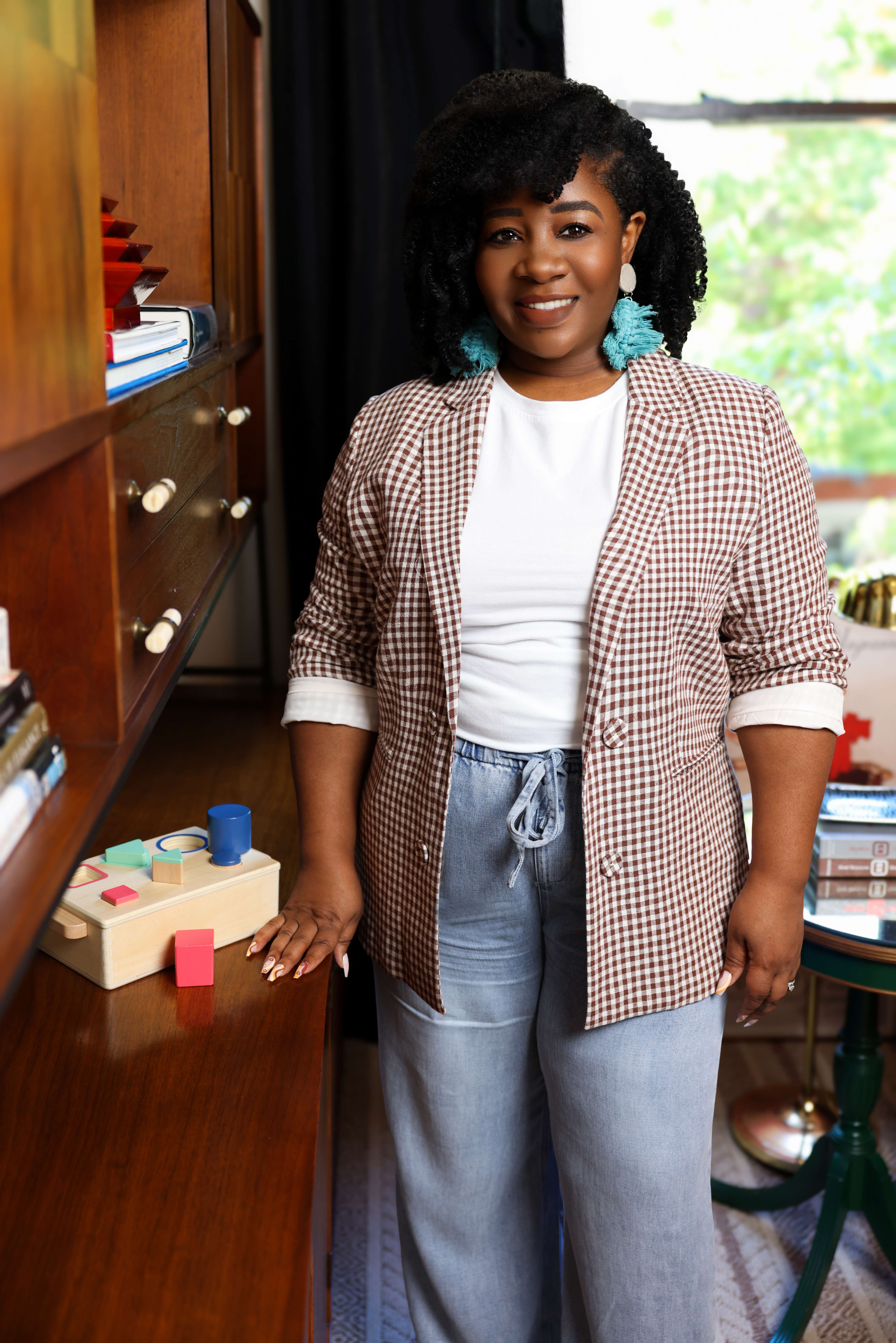 Candace Jackson in her Montessori work