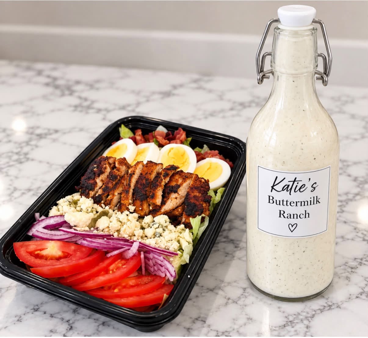Katie’s chicken salad and house ranch